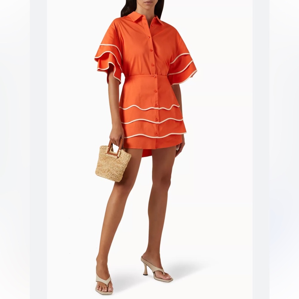 Alexis Solan Mini Dress in Cotton-blend L - Picture 3 of 13